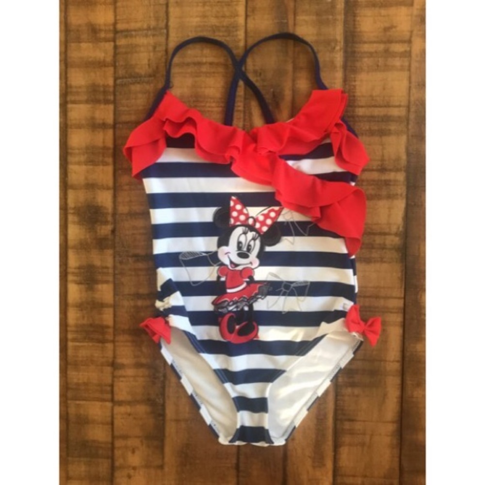 Minnie Mouse girls one piece bathing suit